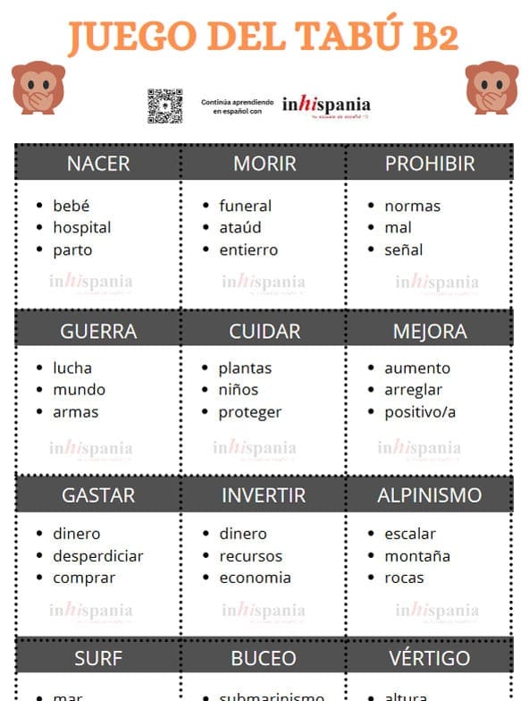 Spanish Learning Game