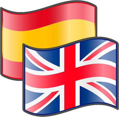 Banderas Español Ingles